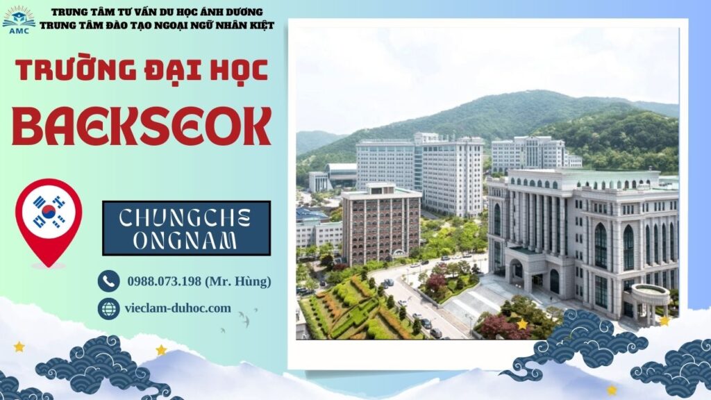 Đại học Baekseok - Du học Ánh Dương
