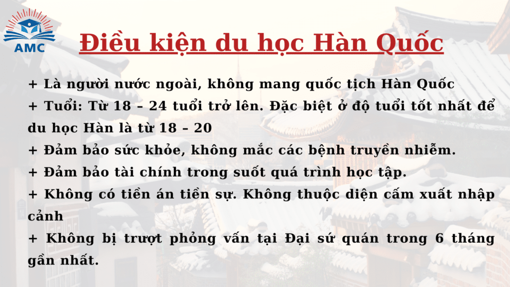 Điều kiện du học Hàn Quốc 2023 165 Điều kiện du học HQ