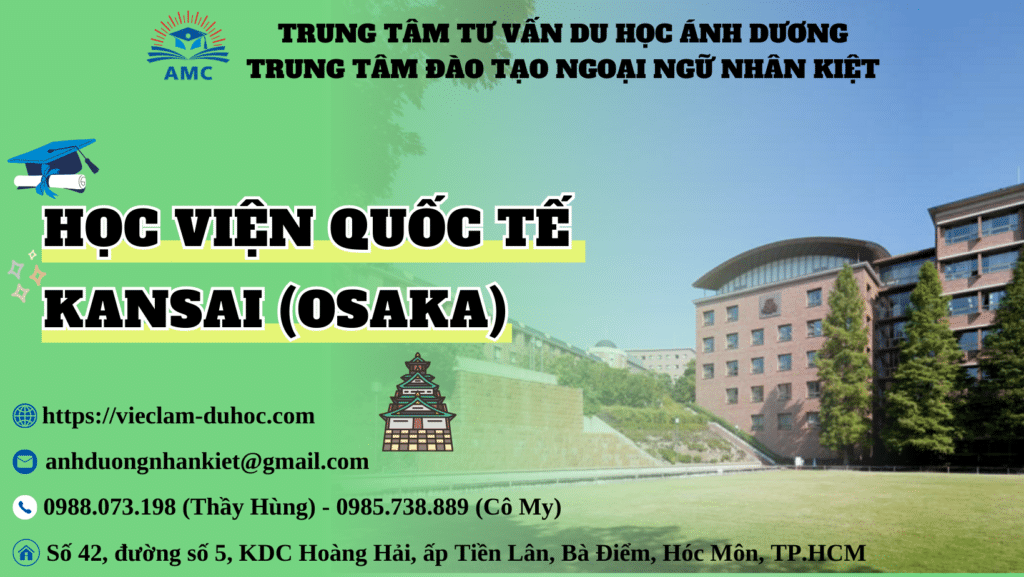 HỌC VIỆN KANSAI OSAKA 52 Học viện quốc tế Kansai
