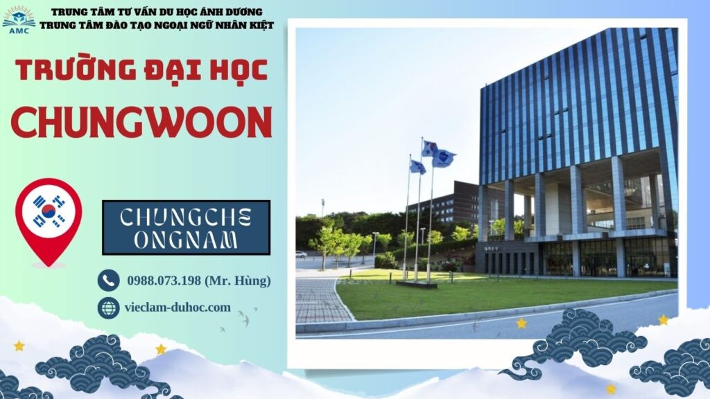Đại học Chungwoon - Du học Ánh Dương
