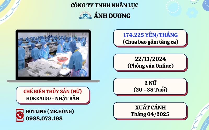 CHẾ BIẾN THỦY SẢN (2 NỮ) _ PV 22-11-2024