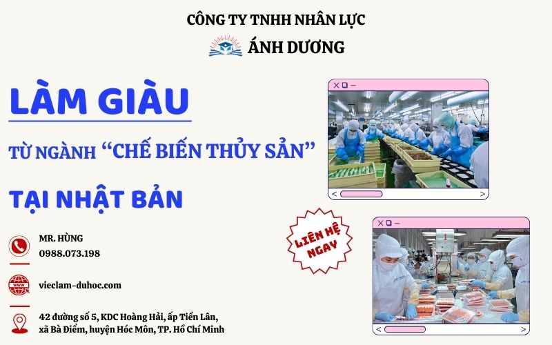LÀM GIÀU TỪ NGÀNH CHẾ BIẾN THỦY SẢN TẠI NHẬT BẢN 7 NGÀNH CHẾ BIẾN THỦY SẢN TẠI NHẬT BẢN