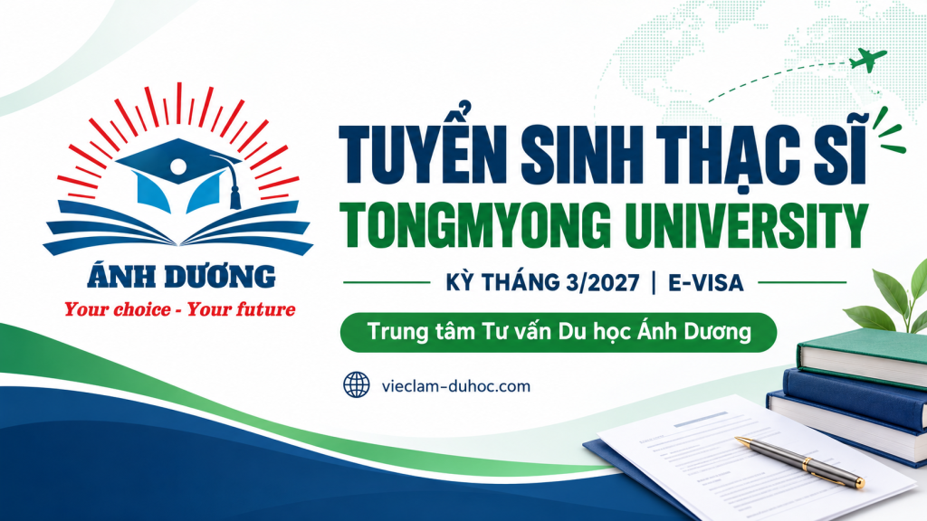 Tuyển sinh Thạc sĩ Tongmyong University kỳ tháng 3/2027 - E-Visa, nhiều ngành học 18 BIA 4