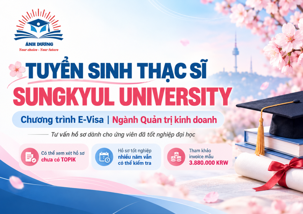 Tuyển sinh Thạc sĩ Sungkyul University Hàn Quốc-Chương trình E-Visa 24 bia 3